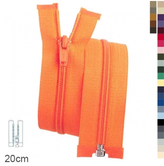 fermeture eclair separable 20 cm blouson anorak 5mm