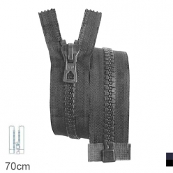 fermeture eclair z70  separable grosse maille 9mm  70 cm