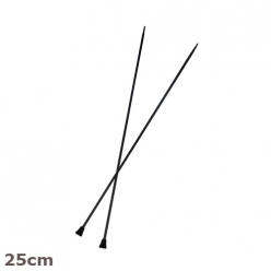 aiguilles a tricoter en carbone 25 cm