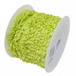 25 m de ruban fantaisie volant vichy 19 mm