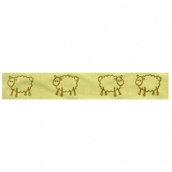 ruban coton 15mm moutons
