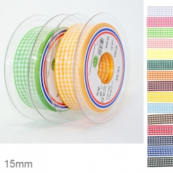 25 m de ruban vichy 15 mm