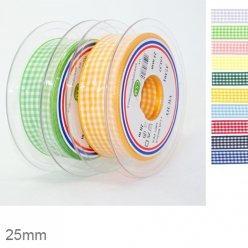 20 m de ruban vichy 25 mm