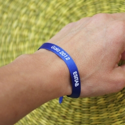 bracelet ceremonies avec message personnalise imprime