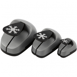 set de 3 perforatrices fantaisie flocon