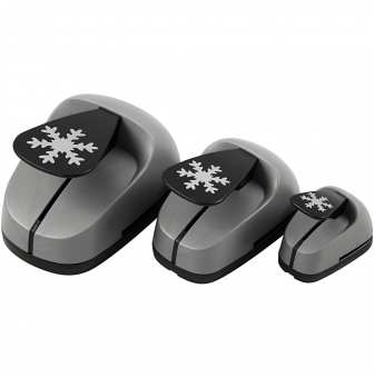 set de 3 perforatrices fantaisie flocon