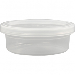 pots en plastique avec couvercle