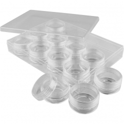 coffret de rangement avec pots 2 cm
