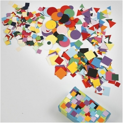 mosaiques en carton assortiment colore