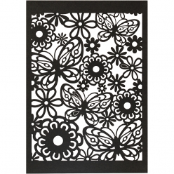 papier cartonne avec motif dentelle