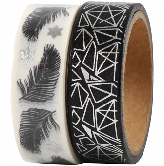 masking tape 15mm 2x4m plumes et motif