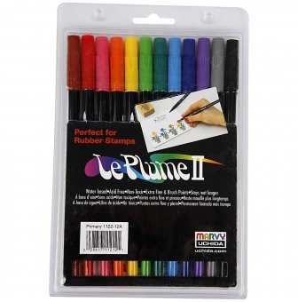 marqueurs le plume ii couleurs basiques 12 pieces