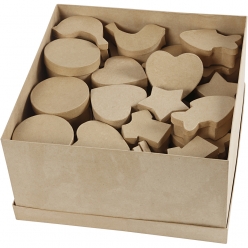 boites en papier mache assortiment de 63 pieces