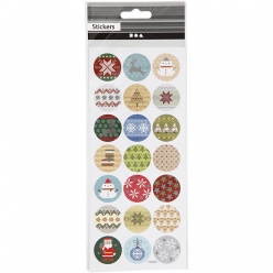 autocollants broderie de noel