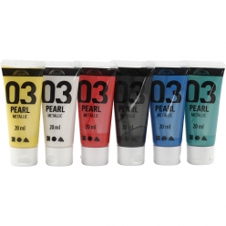 peinture acrylique a  color metallique 6x20 ml
