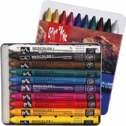 pastel a la cire neocolor i set de 10 pieces