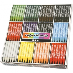 crayon de cire colortime 288 pieces