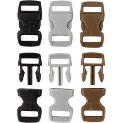 fermoir click 15 mm assortiment basique 100 pieces