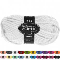 laine acrylique maxi fantasia  pelote de 50gr
