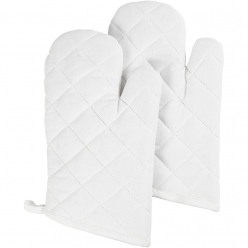 gant de cuisine blanc 18x28 cm 2 pieces