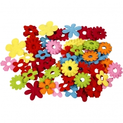 fleurs en feutre