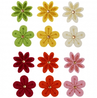 fleurs en feutre