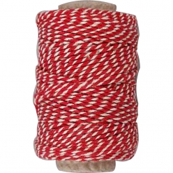 ficelle bicolore rougeblanc 11 mm 50 m