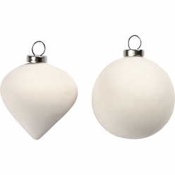 suspension noel terre cuite 5 cm 12 pieces