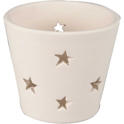 photophores ceramique etoile 12 pieces