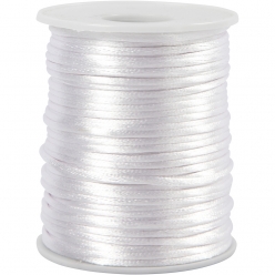fil satin blanc