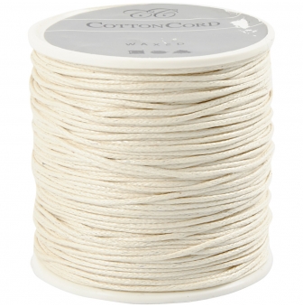 cordon en coton cire 1 mm 40 m
