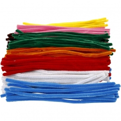 fil chenille 9 mm assortiment 200 pieces