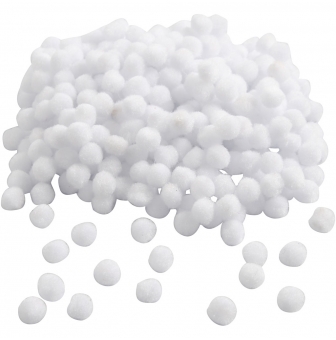 pompons blancs 10 mm 450 pieces