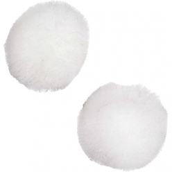 pompons blancs 15 mm 200 pieces