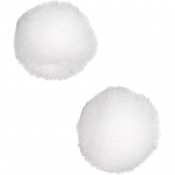 pompons blancs 20 mm 100 pieces