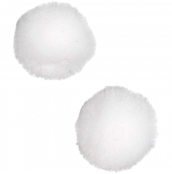 pompons blancs 20 mm 100 pieces