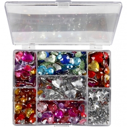pierres de strass en boite