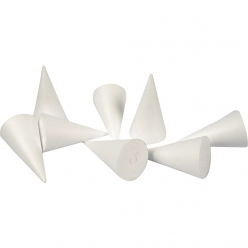cones en polystyrene