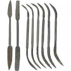 limes pour sculpture de steatite 8 pieces
