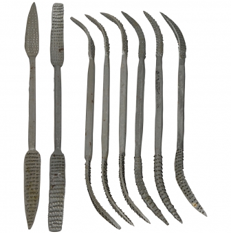 limes pour sculpture de steatite 8 pieces