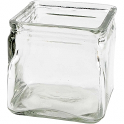 bougeoirs carres 10x10 cm 12 pieces