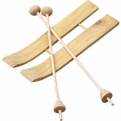 skis et batons 11x38 cm 3 paires