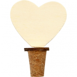 bouchon bouteille en liege coeur 9 cm 12 pieces