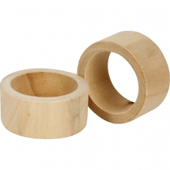 ronds de serviette en bois 35 mm 6 pieces