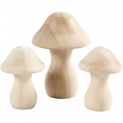 champignons en bois