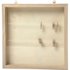cadre avec corde et pince 23x23 cm