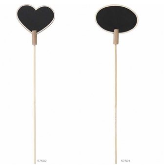 ardoise sur tige en bois 5 pieces