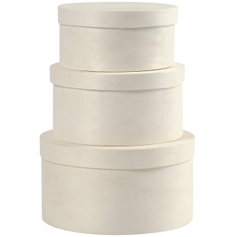 boites copeau rondes assortiment 3 pieces
