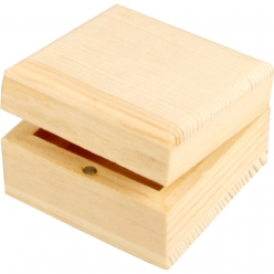 petite boite a bijoux en bois 6x6x35 cm