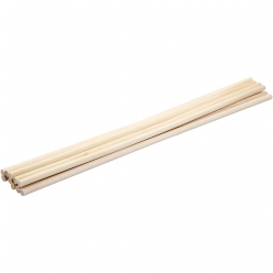 baguette en bois rond 30 cm 10 pieces